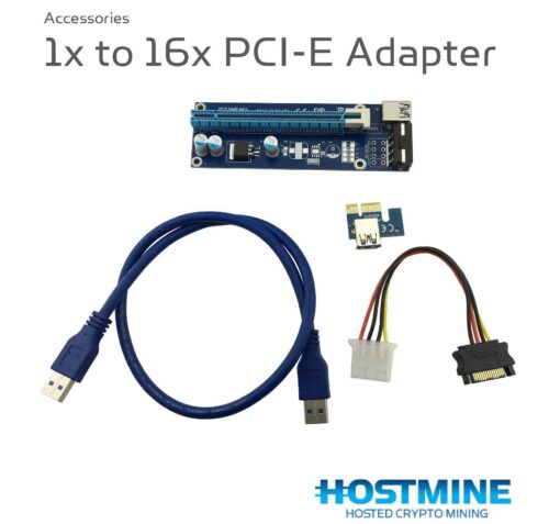 1x to 16x PCI-E Riser Adapter (Molex to SATA) 10