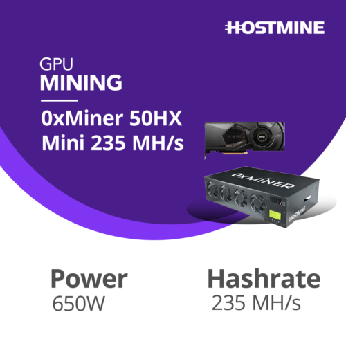 0xMiner 50HX Mini 235 MH/s 23