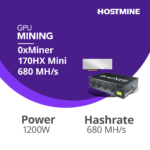 0xMiner 170HX Mini 680 MH/s 2